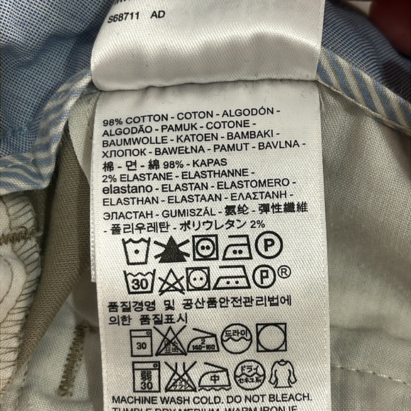 Dockers Mens Khaki Pants Size 33 x 32 Slim Tapered Classic Trousers Office Work - Picture 14 of 16